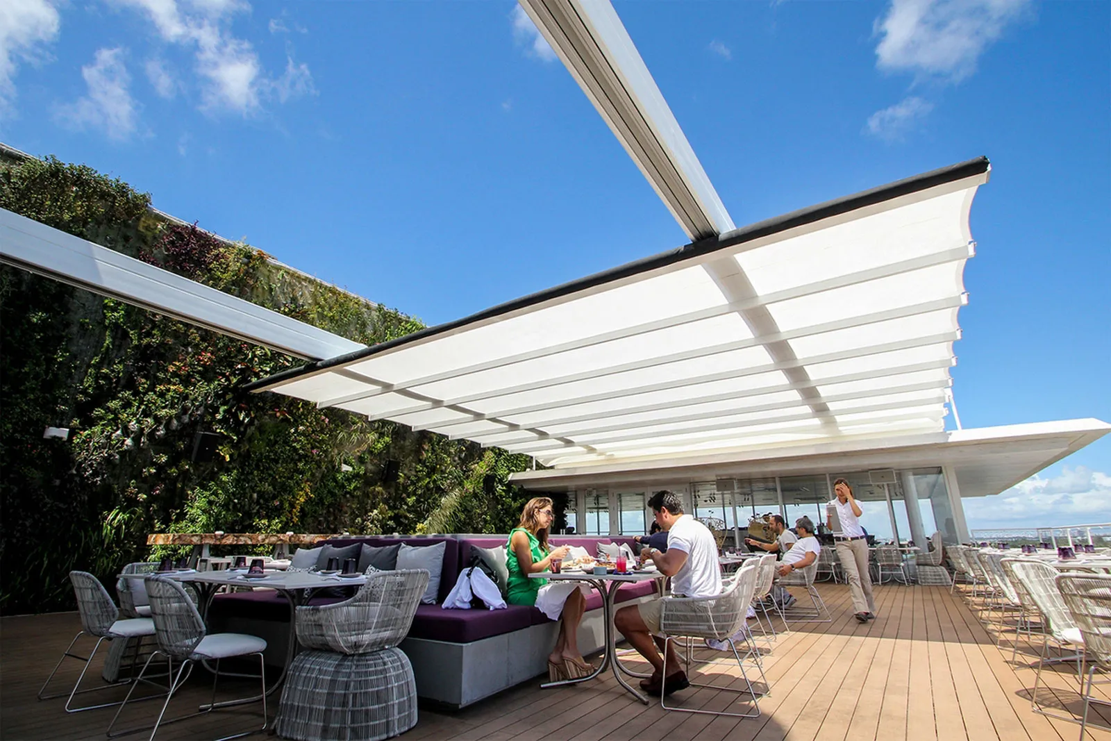 Large commercial awning